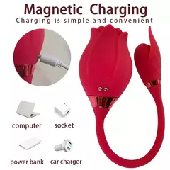 Vibrador Succionador Doble Rojo Usb - tienda online