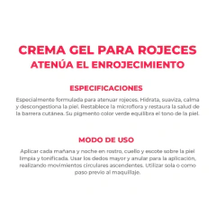 DERMAGLOS CREMA GEL FACIAL ROJECES HIDRATANTE CALMANTE 50 G - The B Company