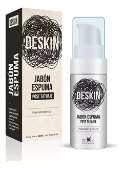 DESKIN JABÓN ESPUMA HIPOALERGÉNICO POST TATUAJE 60ML