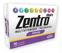 ZENTRO MAX MULTIVITAMINICO POLIMINERAL CON GINSENG X30 COMP