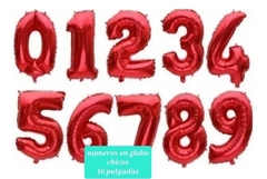 Numeros en globo en internet
