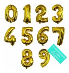 Numeros en globo - tienda online