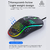 USB Wired Mechanical Gaming Mouse, Luminous Light, Optical ajustável, Gamer Mic na internet