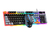 Wired teclado e mouse set usb luminoso teclado mecânico e mouse set para pc lap - RM&Utilidades