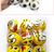 Bolinhas de emojis e basquete