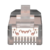 Plug RJ45 Cat6 Blindado, Para Cable Calibre 24-26 AWG, Chapado en Oro de 50 micras, Paquete de 100 piezas