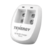 Cargador rápido de 2 compartimientos para baterías Ni-MH; Aplicable en baterías de 9 V