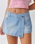Short Pollera Celeste Claro Tiro Bajo Art.SS27 - comprar online