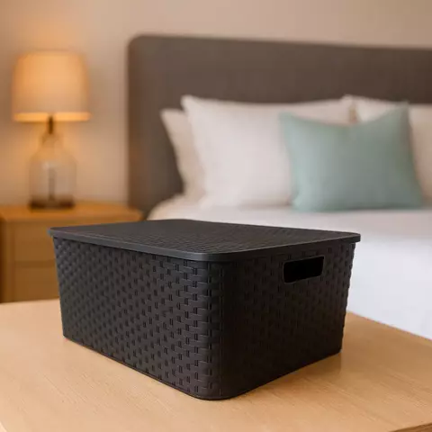 CAJA ORGANIZADORA SIMIL RATAN N4 C/TAPA - comprar online