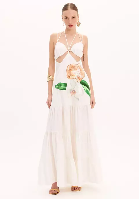 VESTIDO LONGO AMPLO DE ALÇA - AMARANTE DO BRASIL - comprar online