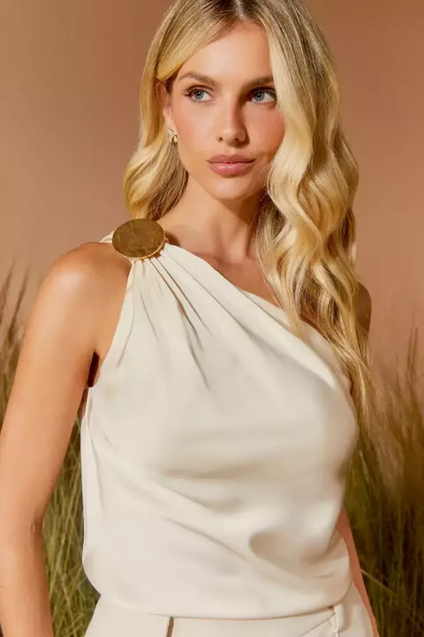 BLUSA UM OMBRO SÓ JASMIM - AGILITÁ