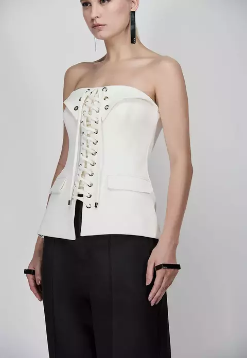 BLUSA SEM ALÇA DETALHE AMARRAÇÃO - CAOS - comprar online