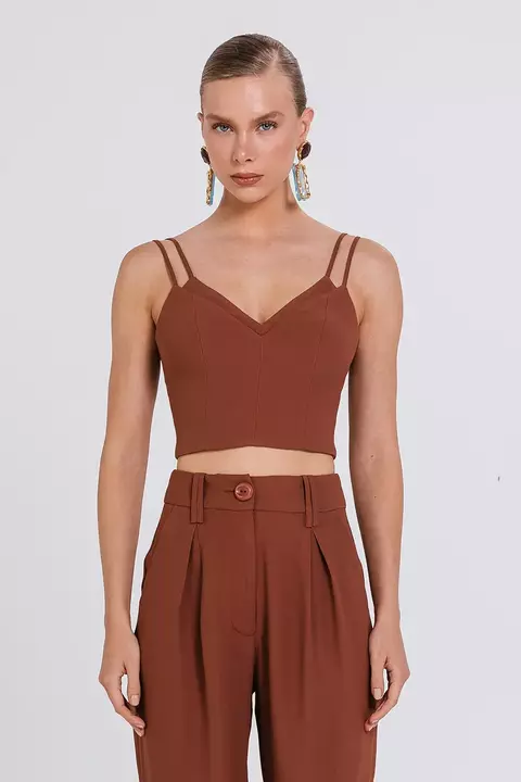 TOP TAMARA CHOCOLATE - CHARTH