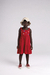 Vestido Malha Colméia Vermelho Bugbee