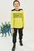 Conjunto Camiseta Manga Longa com Capuz e Calça Jogger Masculino Infantil Luc.Boo