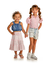 Conjunto de Saia Midi e Cropped Infantil Gabriela Aquarela - comprar online