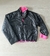 Jaqueta Dupla Face Feminina Pink e Preto