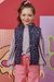 Colete Infantil Feminino Puffer em Nylon Poá Infanti