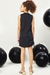 Vestido Malha Elastic Teen Juvenil Preto Vic&vicky - comprar online