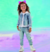 Jaqueta Jeans Bordada Feminina Gabriela Aquarela