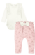 Conjunto de Body Manga Longa e Calça bebê Feminina