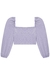 Blusa Cropped Manga Longa Lilás Feminina Lilimoon - comprar online