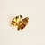 Brinco design moderno folheado a ouro 18k