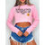 MOLETINHO CROPPED ROSA - loja online