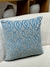 Kit 3 almofadas - Mandala azul e azul liso - comprar online