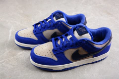 Nike Dunk Low Blue Suede Bege
