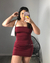 VESTIDO TUBE - VINHO