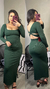 VESTIDO ARIANE - VERDE MILITAR - comprar online