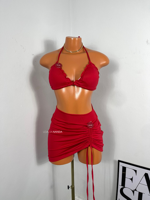 TRIQUINI - 3 PEÇAS VERMELHO