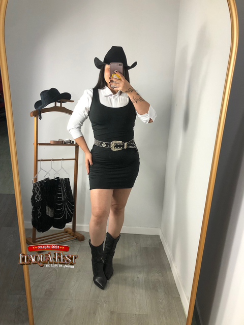 VESTIDO LUNA- PRETO