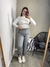BLUSA ZOE - FLANELADA BRANCA na internet