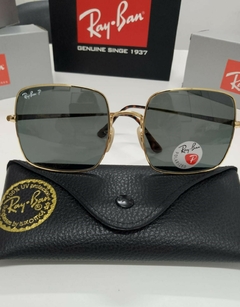 RB 1971 Square metal dorado blue grey polarizado