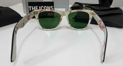 RB 2140 wayfarer negro logo blanco rojo verde