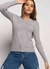 Blusa de Manga Longa gola redonda Feminina - loja online