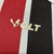 Camisa Santa Cruz II 24/25 - Torcedor Volt Feminina - Listrada em preto, vermelho e branco - loja online