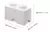 Lego Apilable Multi Pack X 4 Contenedor - Color Neutral en internet