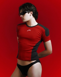 Baby Tee Rib Racing #DESERTOVERMELHO