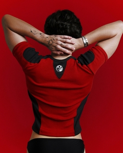 Baby Tee Rib Racing #DESERTOVERMELHO - LMX clothing