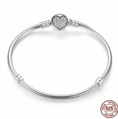 Pulsera Cadena de Serpiente Corona Brillante de Pandora Moments