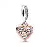 Charm de Medallón Corazón y Rayos