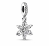 Charm Colgante Copo de Nieve Brillante