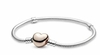 Pulsera Pandora Moments con cierre de Corazón y Diseño Cadena de Serpiente