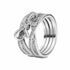 Anillo Entrelazado nudo infinito
