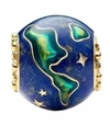 Charm de Globo Terráqueo Azul