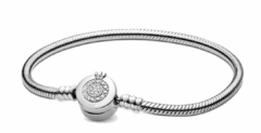 Pulsera Cadena de Serpiente Corona Brillante de Pandora Moments