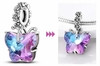 Charm Colgante de Cristal de Murano Mariposa